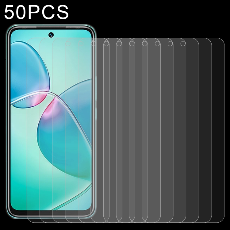 

50 PCS 0.26mm 9H 2.5D Tempered Glass Film For Infinix Hot 12 Play