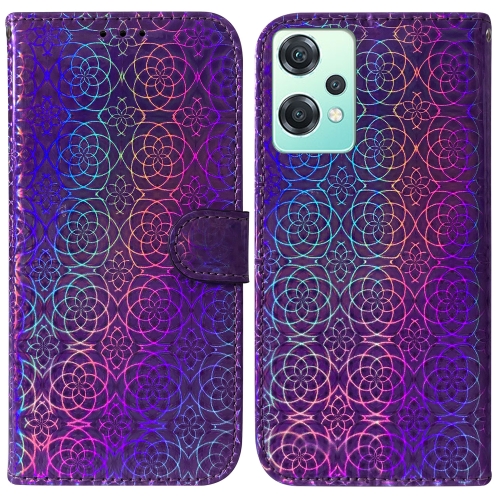 

For OnePlus Nord CE 2 Lite 5G Colorful Magnetic Buckle Leather Phone Case(Purple)