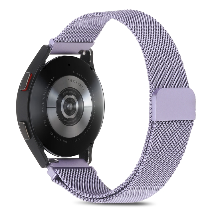 

For Huawei Watch GT 3 Pro 43mm Milan Steel Watch Band(Light Purple)