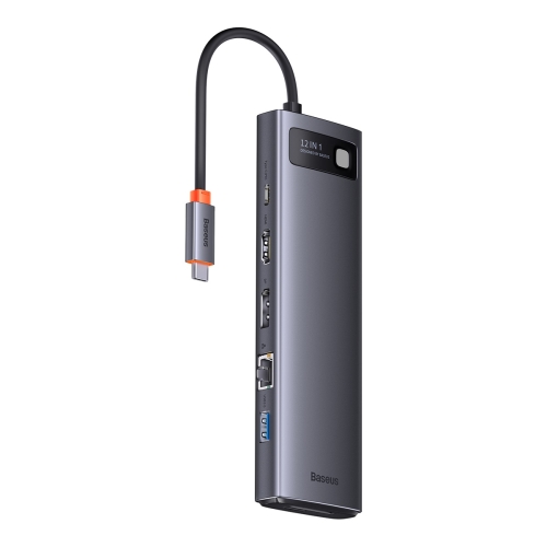 

Baseus Metal Gleam Series 12 in 1 Multifunctional USB-C / Type-C HUB Docking Station