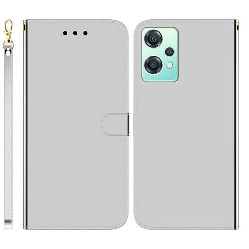 

For OnePlus Nord CE 2 Lite 5G Imitated Mirror Surface Horizontal Flip Leather Phone Case(Silver)