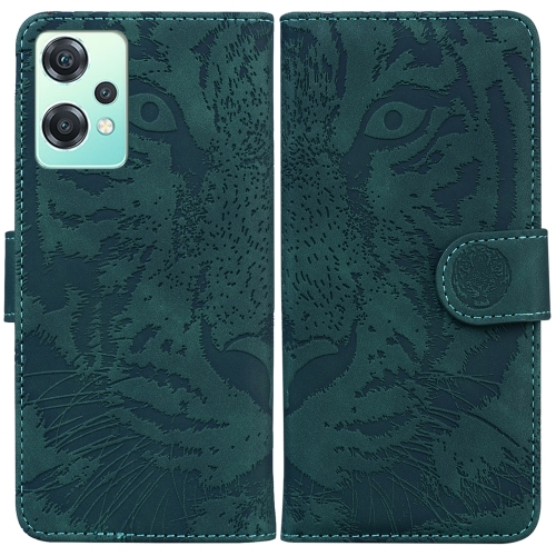 

For OnePlus Nord CE 2 Lite 5G Tiger Embossing Pattern Horizontal Flip Leather Phone Case(Green)