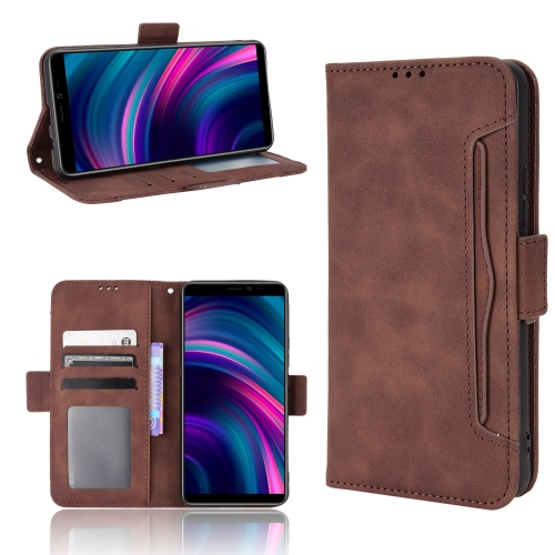 

For BLU J9L Skin Feel Calf Pattern Leather Phone Case(Brown)