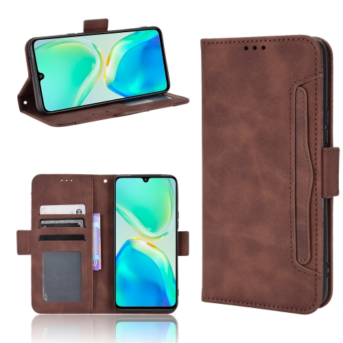 

For vivo S15e 5G Skin Feel Calf Pattern Leather Phone Case(Brown)