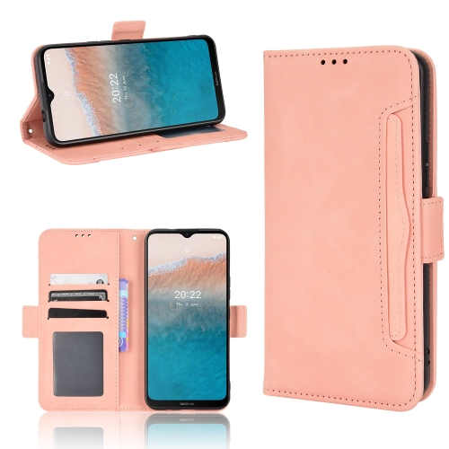 

For Nokia C21 Plus Skin Feel Calf Pattern Leather Phone Case(Pink)