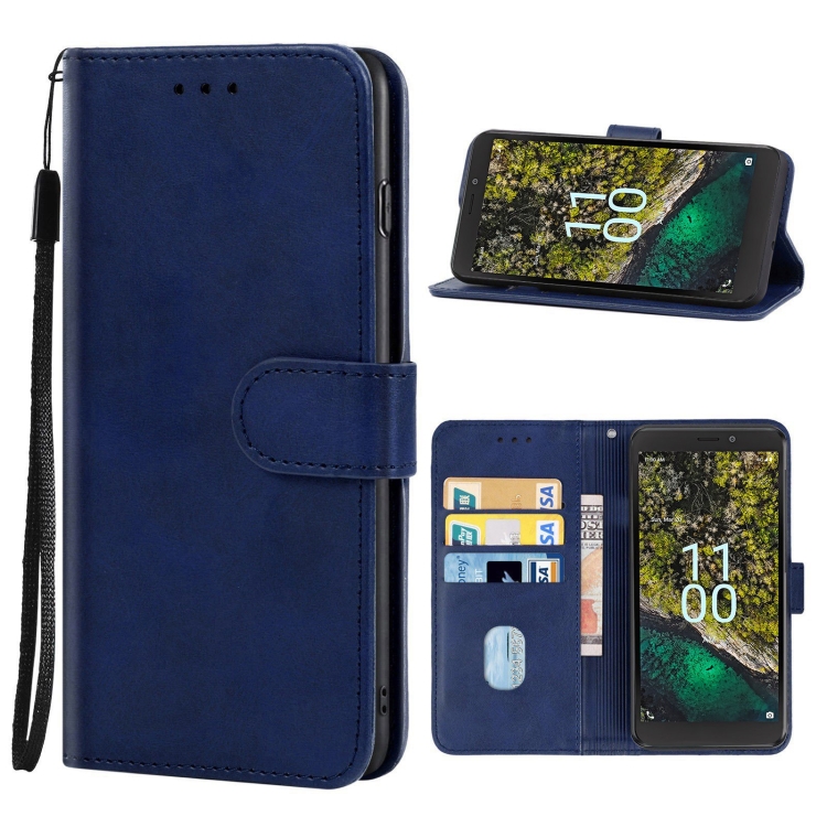 

For Nokia C100 Leather Phone Case(Blue)