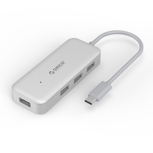 

ORICO TC4U-U3 Type-C to USB 3.0 4-Port USB 3.0 Expansion HUB(Silver)