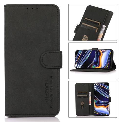 For OPPO Reno8 Pro KHAZNEH Matte Texture Leather Phone Case(Black)