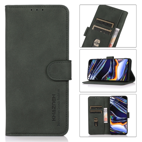 For OPPO Reno8 Pro KHAZNEH Matte Texture Leather Phone Case(Green)