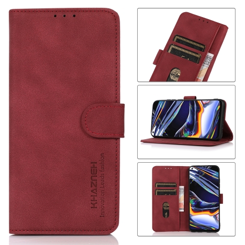 

For Huawei Enjoy 50 CN / nova Y70 Plus / Y70 4G CN KHAZNEH Matte Texture Leather Phone Case(Red)