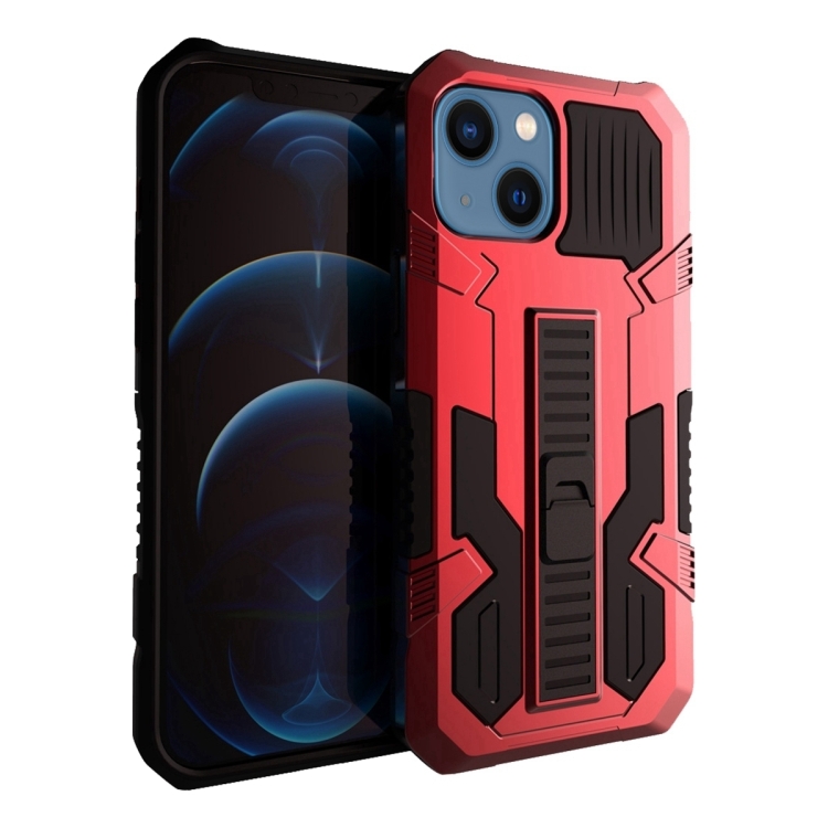 

For iPhone 14 Plus Vanguard Warrior All Inclusive Double-color Phone Case (Red)