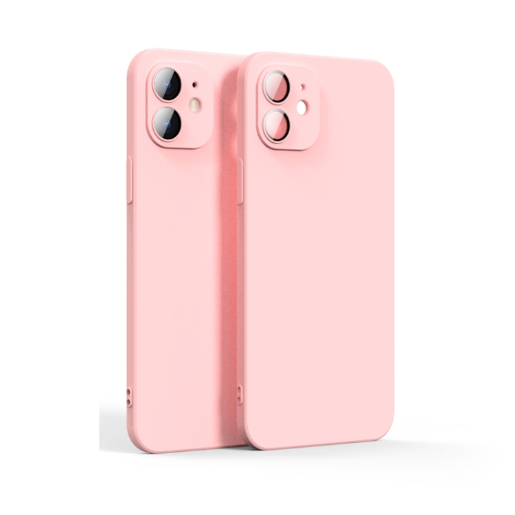 

Lens Glass Film Liquid State Phone Case For iPhone 11(Pink)