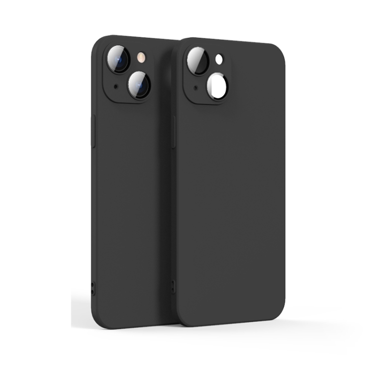 

Lens Glass Film Liquid State Phone Case For iPhone 13 mini(Black)