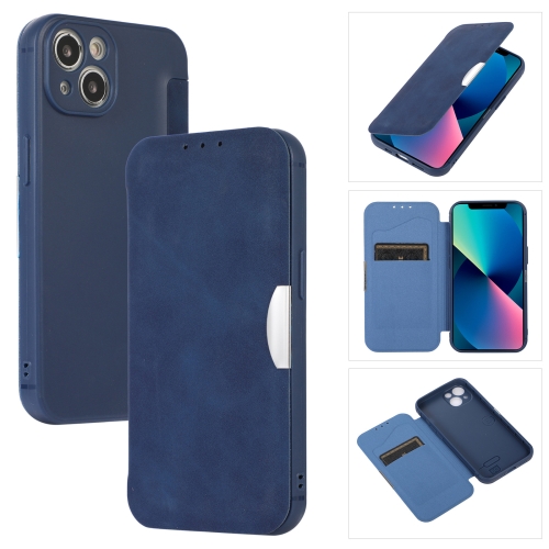 

Shrimp Skin Texture Flip Leather Phone Case For iPhone 13 Pro Max(Blue)