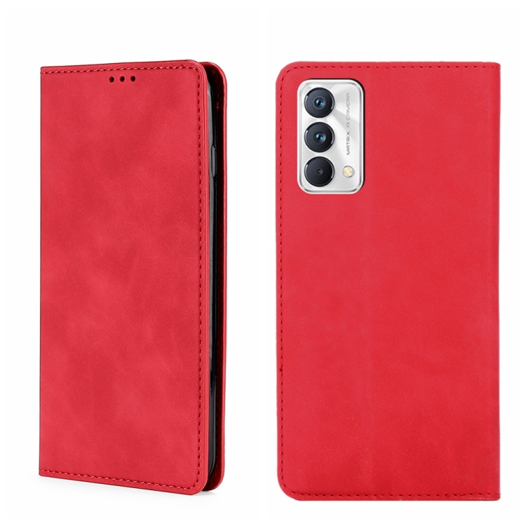 

For OPPO Realme GT Master/Realme Q3 Pro Carnival Skin Feel Magnetic Horizontal Flip Leather Phone Case(Red)