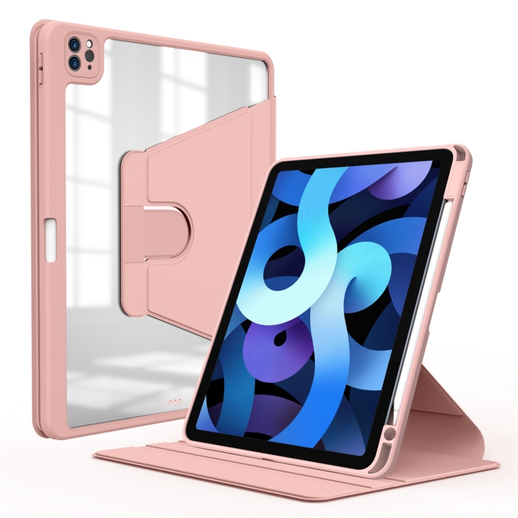 

WIWU Rotary Leather Tablet Case For iPad Pro 11 2021 / 2020 / 2018(Pink)