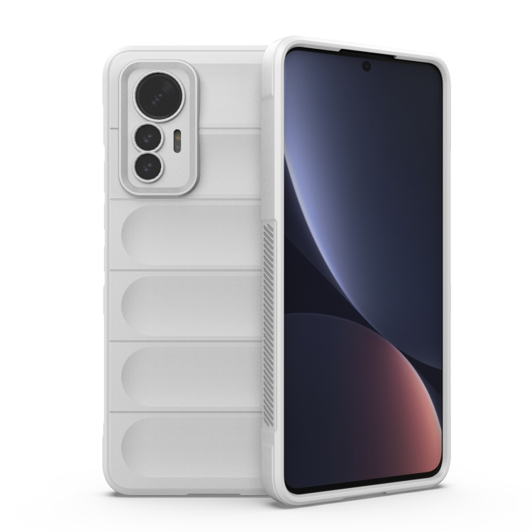 

For Xiaomi 12 Lite Magic Shield TPU + Flannel Phone Case(White)