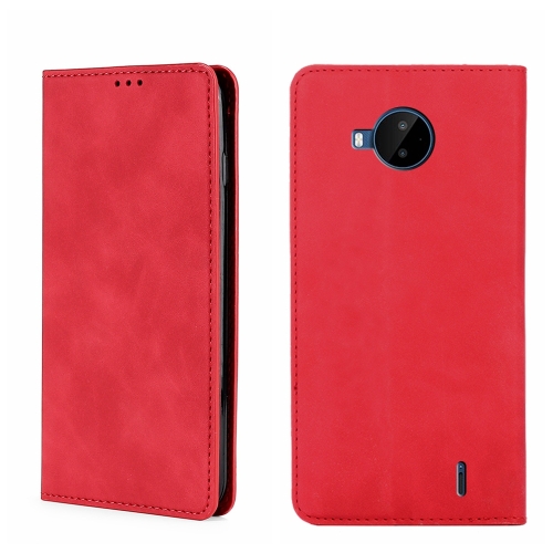 

For Nokia C20 Plus Skin Feel Magnetic Horizontal Flip Leather Phone Case(Red)