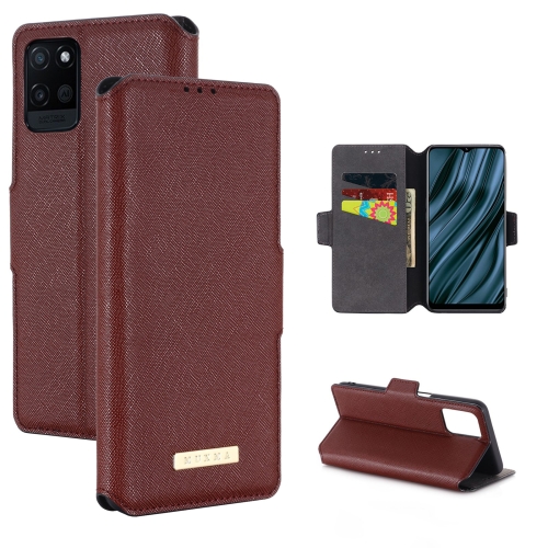

For OPPO Realme V11 5G MUXMA MX115 Cross Texture Oil Edge Flip Leather Phone Case(Red)