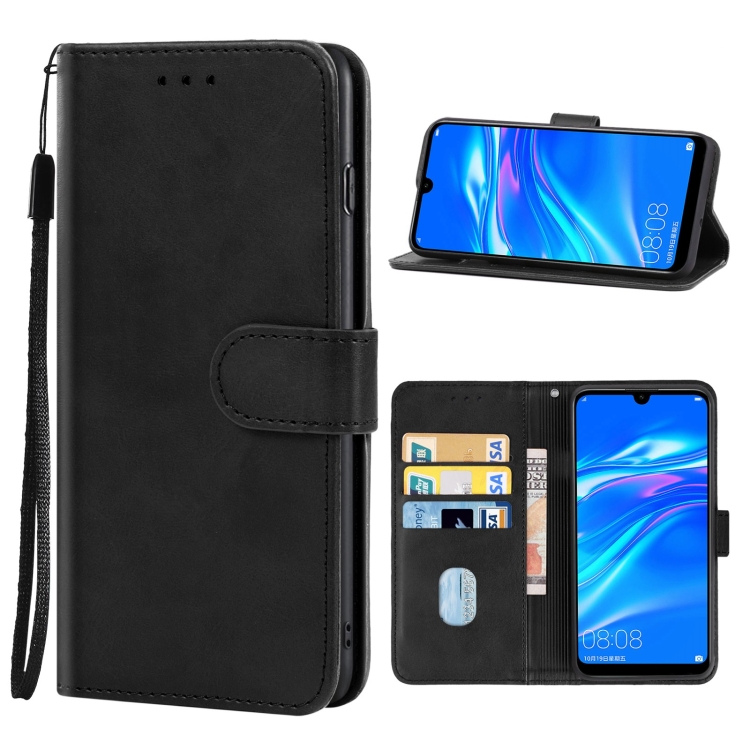 

For Huawei Enjoy 9 Leather Phone Case(Black)