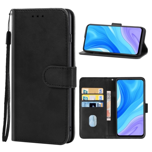 

For Huawei Enjoy 10 Plus Leather Phone Case(Black)