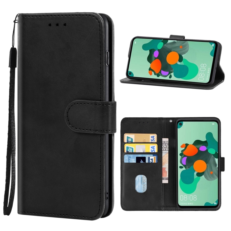 

For Huawei Mate 30 Lite Leather Phone Case(Black)