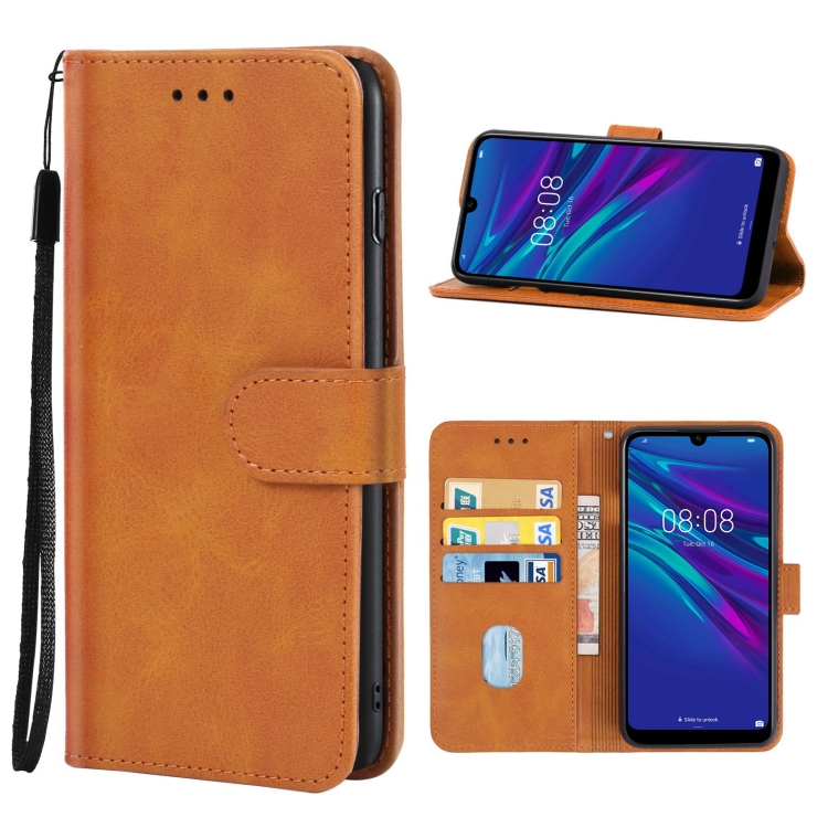 

For Huawei Y6 2019 Leather Phone Case(Brown)
