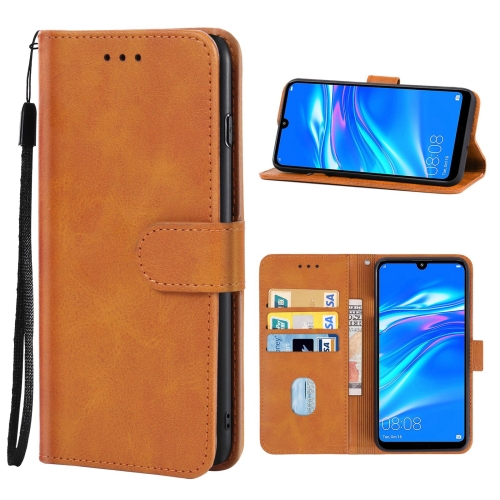 

For Huawei Y7 Pro 2019 Leather Phone Case(Brown)