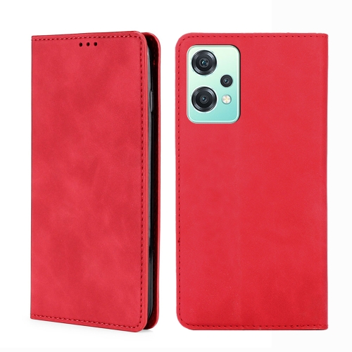 

For OnePlus Nord CE 2 Lite 5G Skin Feel Magnetic Horizontal Flip Leather Phone Case(Red)