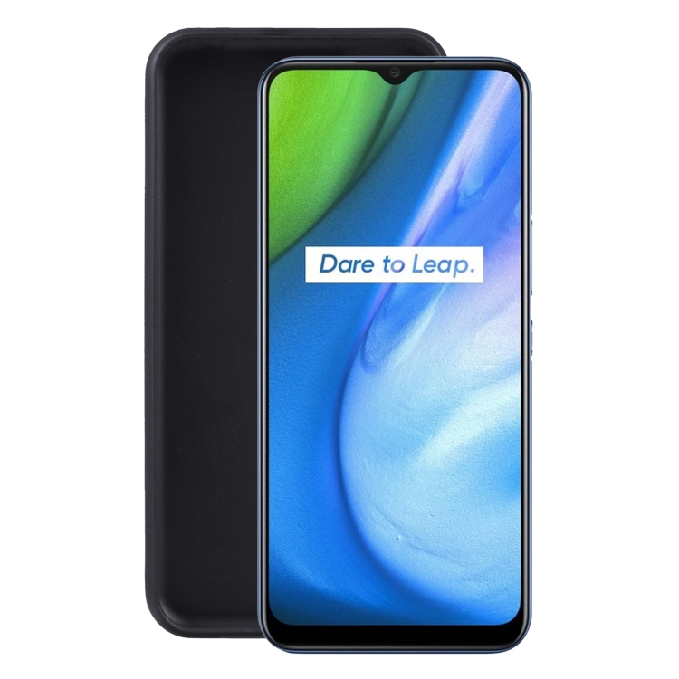 

For OPPO Realme Q2i TPU Phone Case(Black)
