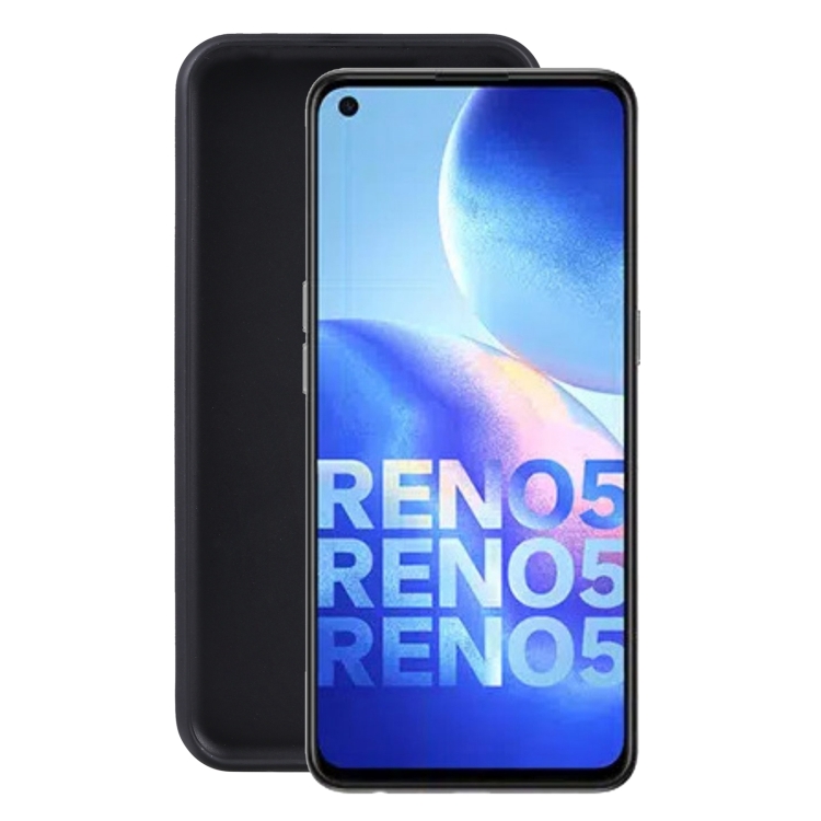 

For OPPO Reno5 4G TPU Phone Case(Black)