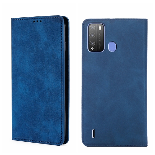 

For Itel Vision 1 Pro Skin Feel Magnetic Horizontal Flip Leather Phone Case(Blue)