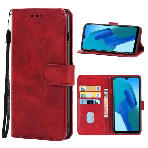 

For OPPO A16K Leather Phone Case(Red)