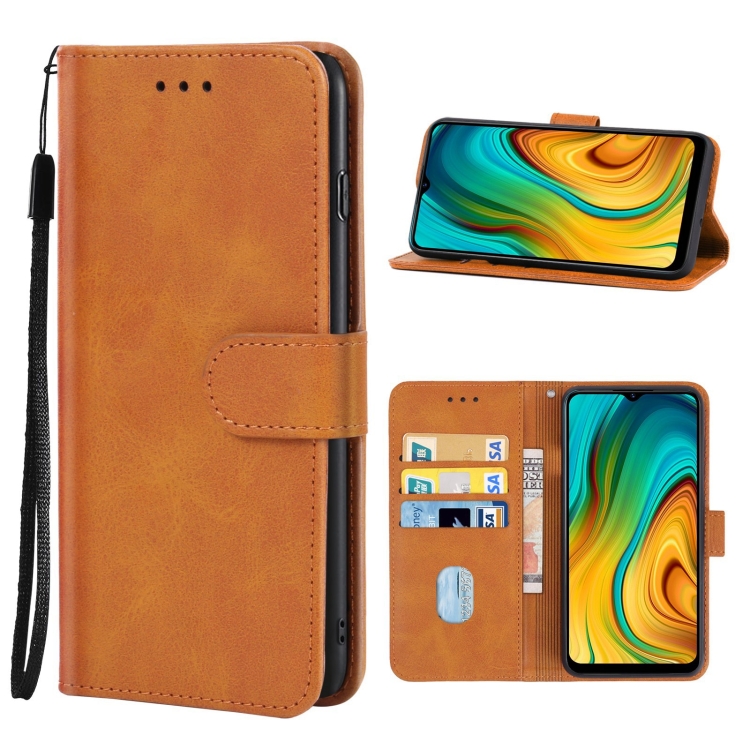 

For OPPO Realme C3i Leather Phone Case(Brown)