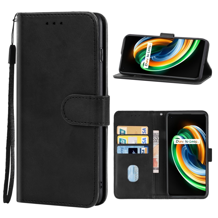 

For OPPO Realme Q3 Pro Carnival Leather Phone Case(Black)