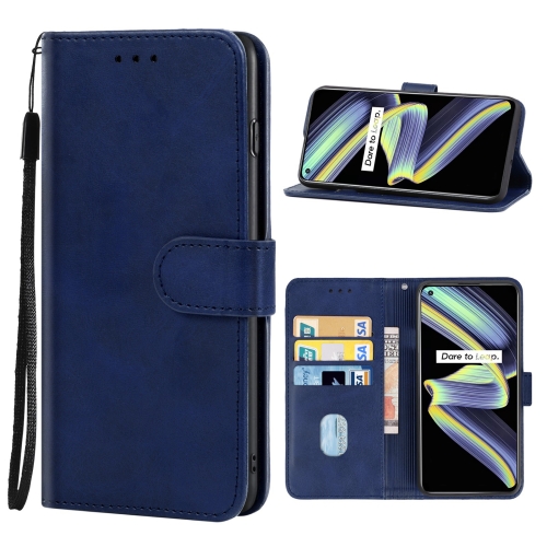 

For OPPO Realme X7 Max 5G Leather Phone Case(Blue)