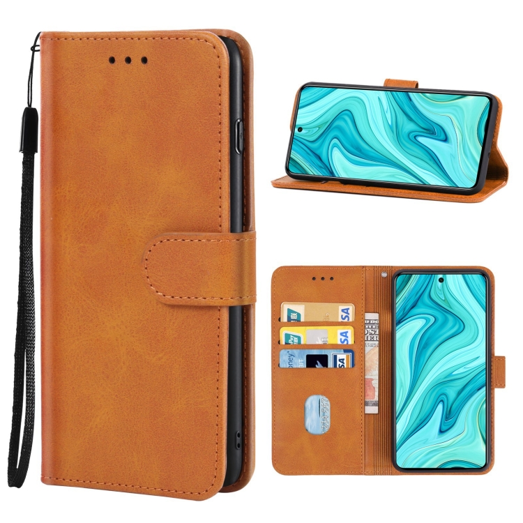 

For Xiaomi Redmi Note 10 Lite Leather Phone Case(Brown)
