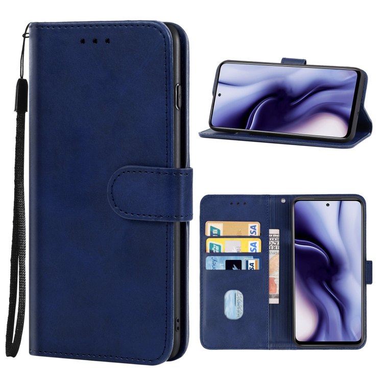 

For Xiaomi Mi 10i Leather Phone Case(Blue)