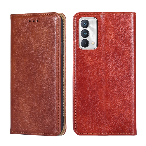 

For OPPO Realme GT Master / Q3 Pro Carnival Gloss Oil Solid Color Magnetic Leather Phone Case(Brown)