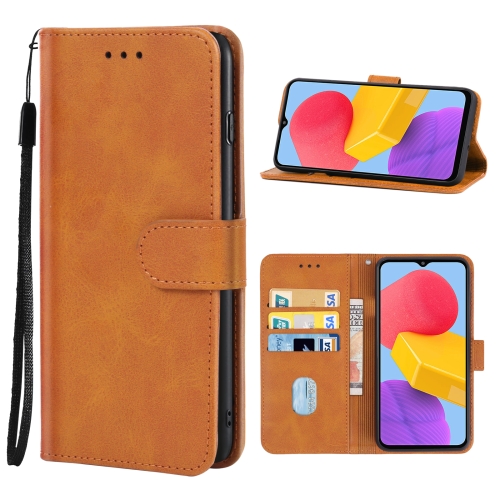 

For Samsung Galaxy F13 Leather Phone Case(Brown)