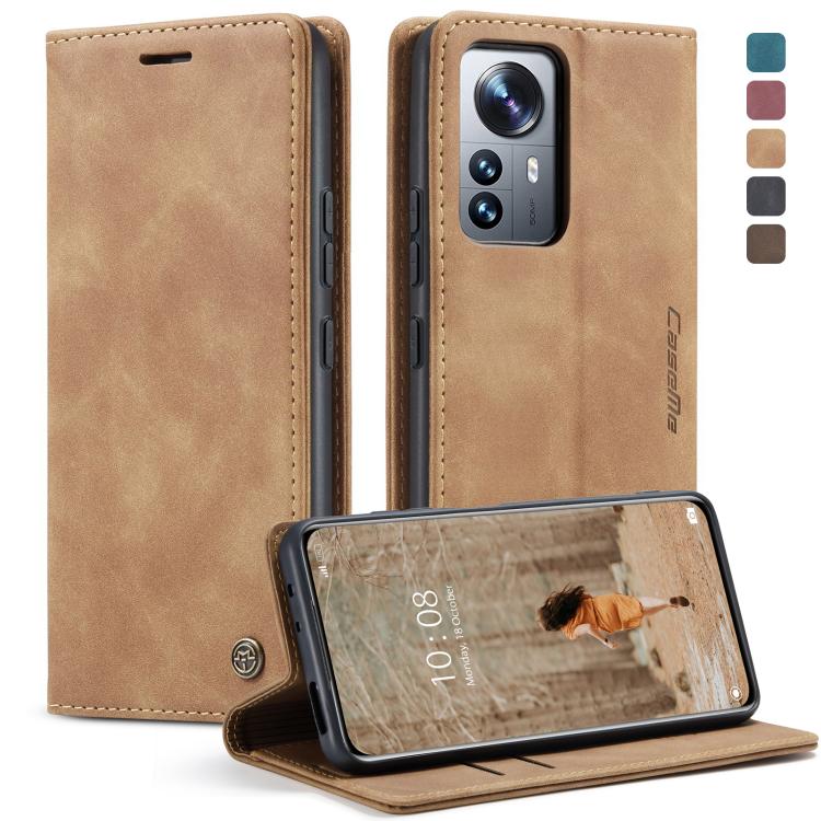 

For Xiaomi 12 Pro CaseMe 013 Multifunctional Horizontal Flip Leather Phone Case(Brown)