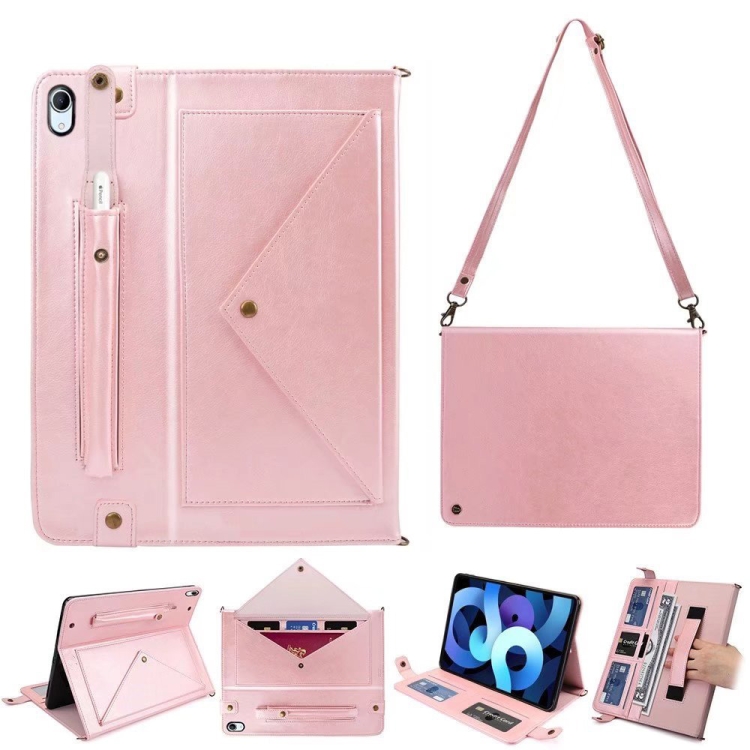 

Envelope Solid Color Leather Tablet Case For iPad mini 6(Rose Gold)
