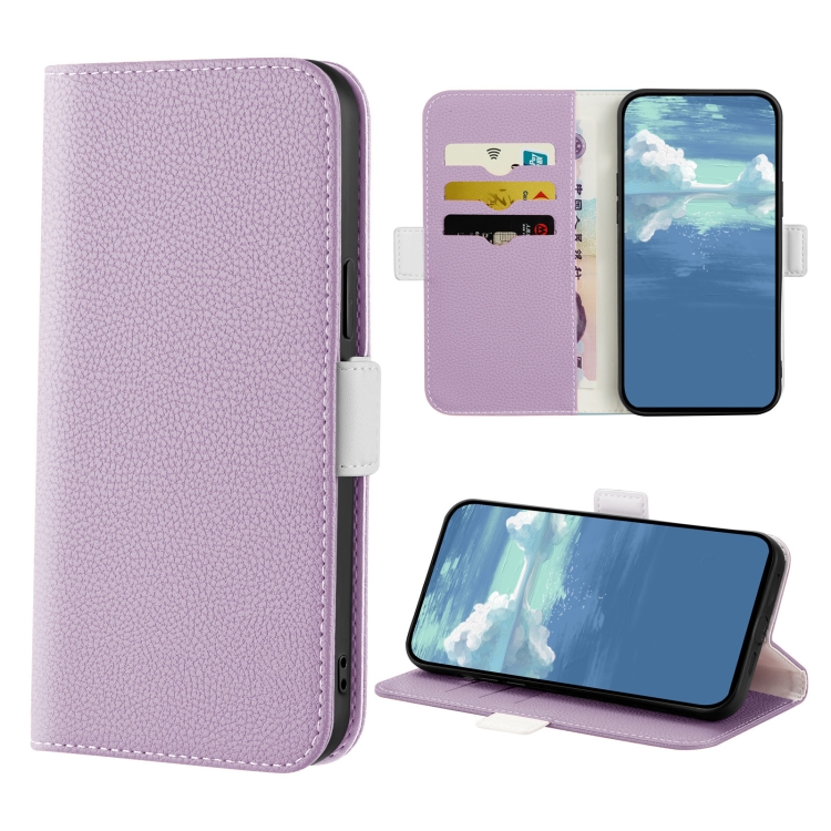 

For Xiaomi Redmi Note 11 Pro 5G China Candy Color Litchi Texture Leather Phone Case(Light Purple)