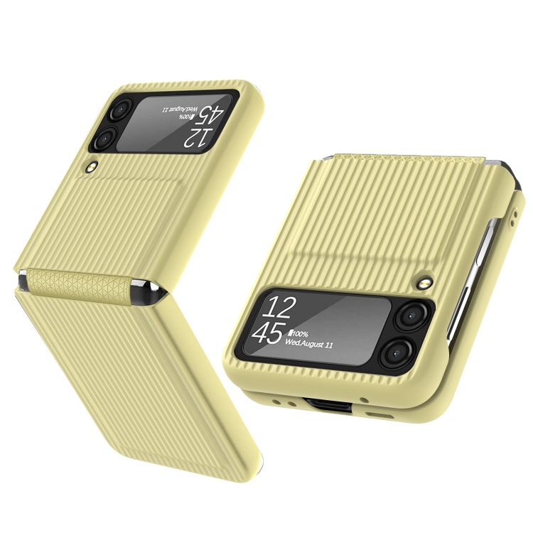 

For Samsung Galaxy Z Flip3 5G Luggage Design Hinged PC + TPU Phone Case(Yellow)