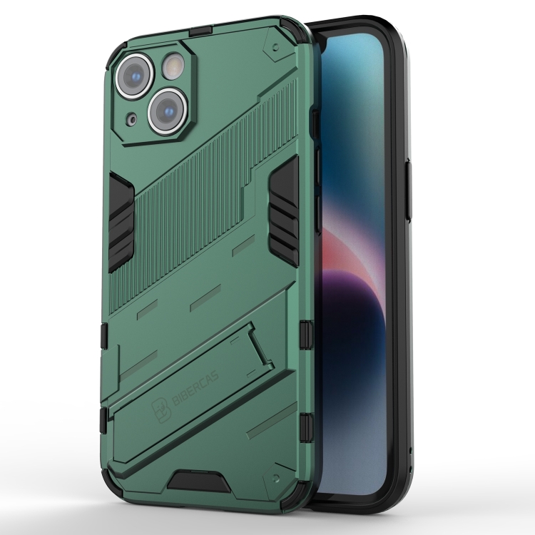

For iPhone 14 Plus Punk Armor 2 in 1 PC + TPU Phone Case (Green)