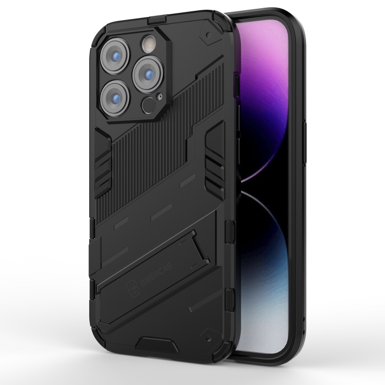 

For iPhone 14 Pro Punk Armor 2 in 1 PC + TPU Phone Case(Black)