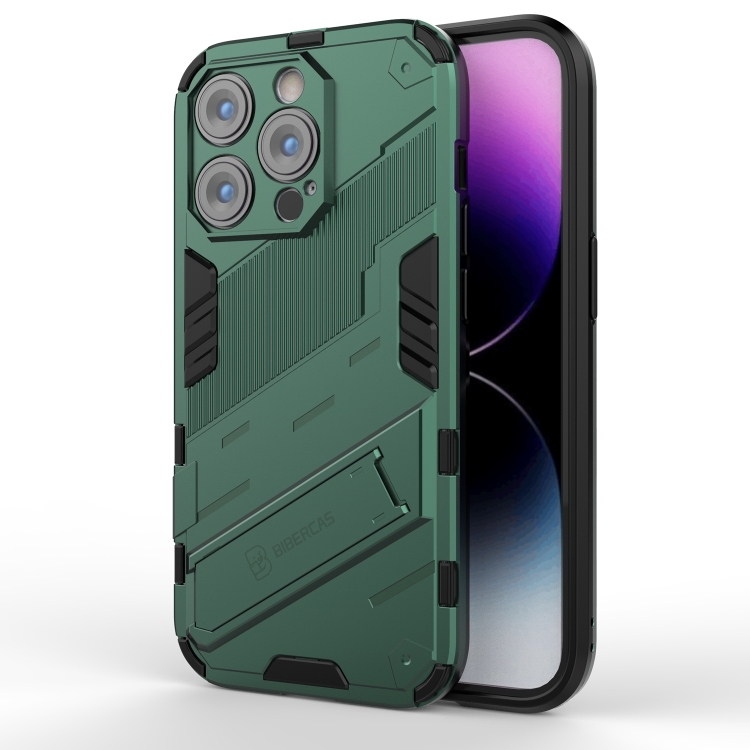 

For iPhone 14 Pro Punk Armor 2 in 1 PC + TPU Phone Case(Green)