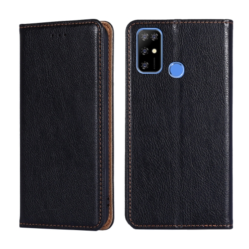 

For DOOGEE X96 Pro Gloss Oil Solid Color Magnetic Leather Phone Case(Black)