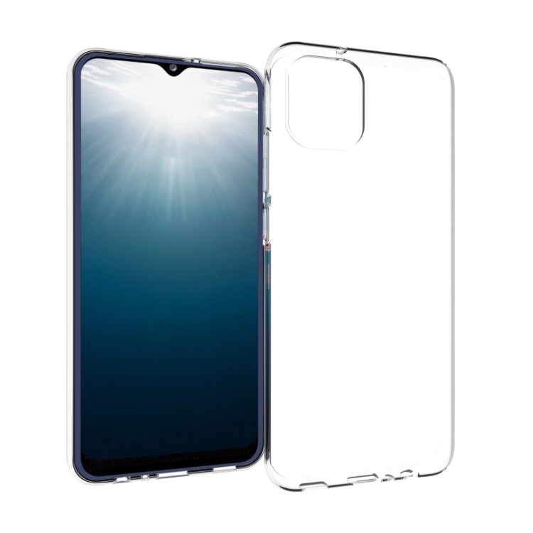 

For Samsung Galaxy A03 166mm Waterproof Texture TPU Phone Case(Transparent)