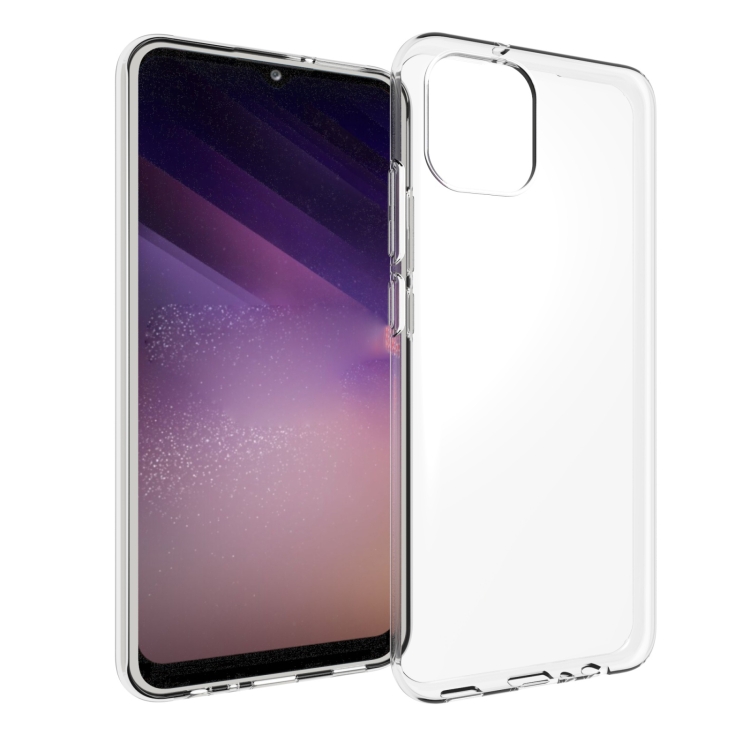 

For Samsung Galaxy A03 164mm Waterproof Texture TPU Phone Case(Transparent)